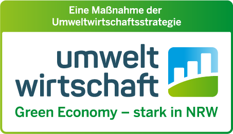 Logo: Eine Maßnahme der Umweltwirtschaftsstrategie