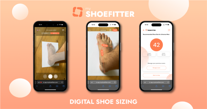 mySHOEFITTER ist ein Tool zur digitalen Schuhgrößen-Beratung. Mit Hilfe von KI schlagen wir Kunden anhand eines Fotos ihres Fußes die perfekt passende Schuhgröße vor, was Retouren und vor allem die damit verbundenen Umweltverschmutzungen minimiert. | mySHOEFITTER GmbH